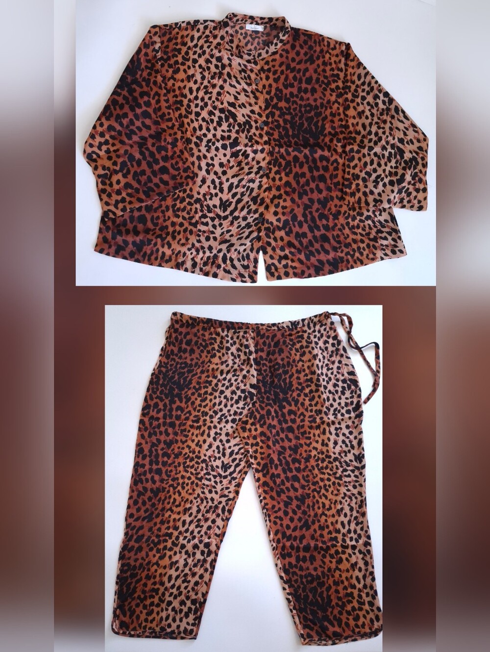 Natori Silky Animal Print Pajama Set